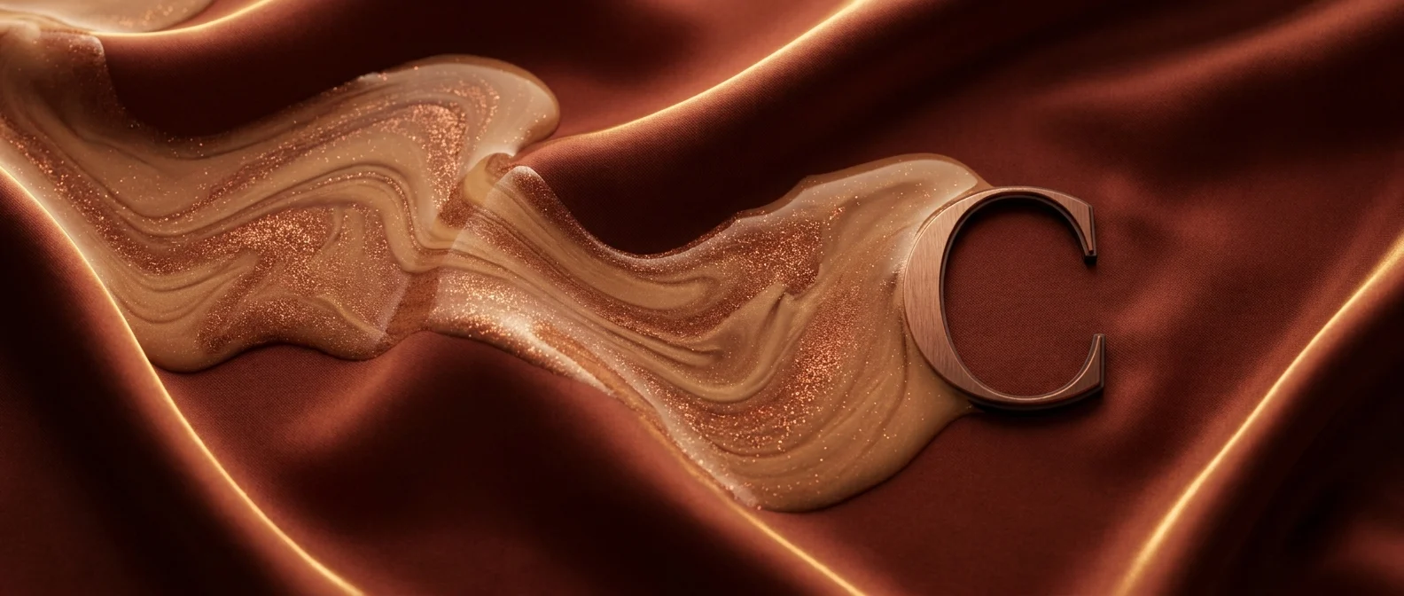 Chocolate Swirl | Chanpreet Singh A graphic of molten chocolate forming the letter C, representing creative vet resources.
